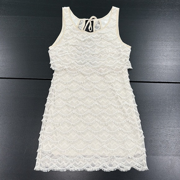 Cooperative Urban Outfitters Layered Fringe Mini Dress - M - Picture 1 of 9